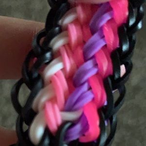 A double French look on loom bracelet it’s 2.75